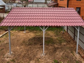 Навес из металлочерепицы – наши работы, фото 14
